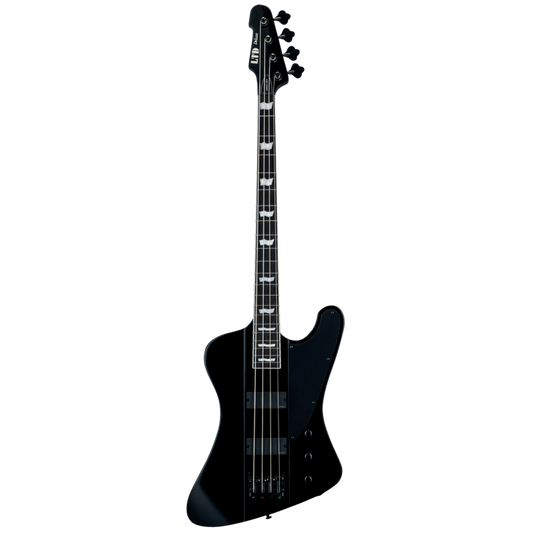 LTD Phoenix 1004 Bass Guitar with Mahogany Body, Macassar Ebony Fingerboard, EMG Pickups, and 34” Scale Neck-Thru-Body Design