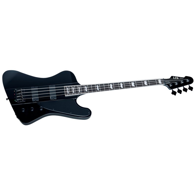 LTD Phoenix 1004 Bass Guitar with Mahogany Body, Macassar Ebony Fingerboard, EMG Pickups, and 34” Scale Neck-Thru-Body Design — view 3