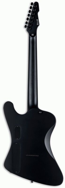 ESP LTD Phoenix Black Metal 7-String Guitar, Baritone, Black Satin Finish — view 2