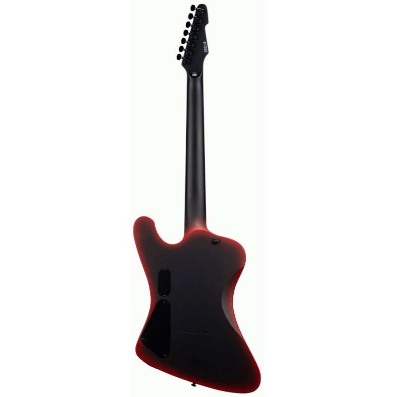 ESP LTD Phoenix 7 Black Metal Red Satin Electric Guitar, 27" Baritone Scale, Seven Strings, Extended Range for Modern Metal — view 3