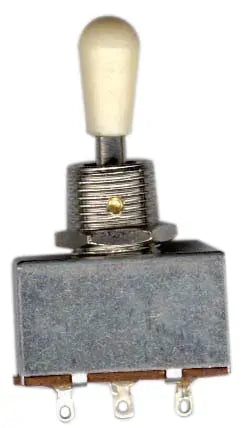 AMS Toggle Switch 3 Way White Knob