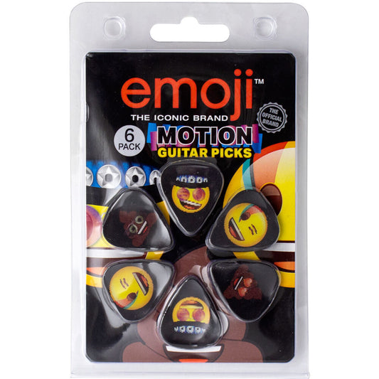 Perris Emoji Variety 2 Licensed Motion Guitar Picks 6-Pack