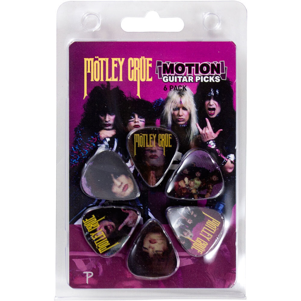 Perris Motley Crue 1985 Licensed Motion Guitar Picks 6-Pack