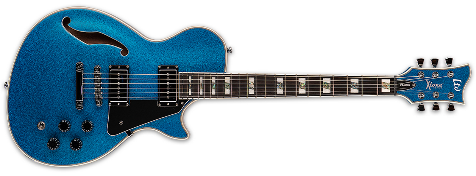 ESP LTD X-Tone PS-1000 Semi Hollow Electric Guitar Blue Sparkle