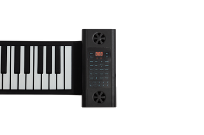 Lorden LPS-61B Portable 61-Key Roll-Up Keyboard with 128 Tones, 128 Rhythms, Built-In Speakers, and Rechargeable Battery — view 2