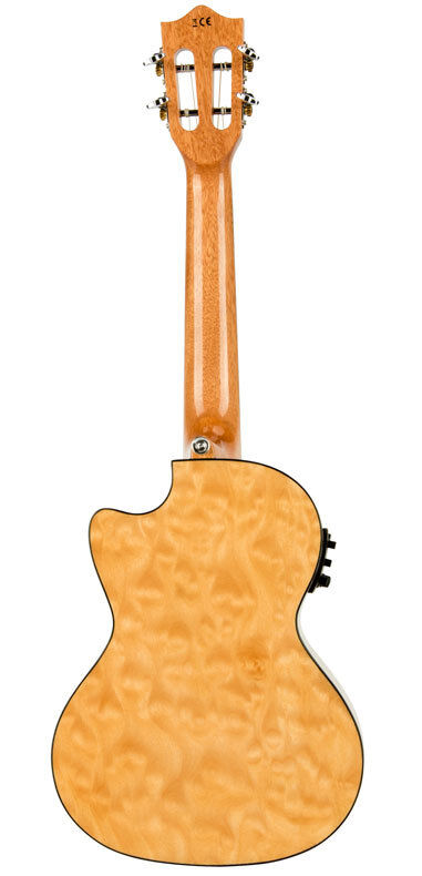 Lanikai Quilted Maple Tenor AC/EL Ukulele with Fishman Kula Preamp and Foam Case — view 2