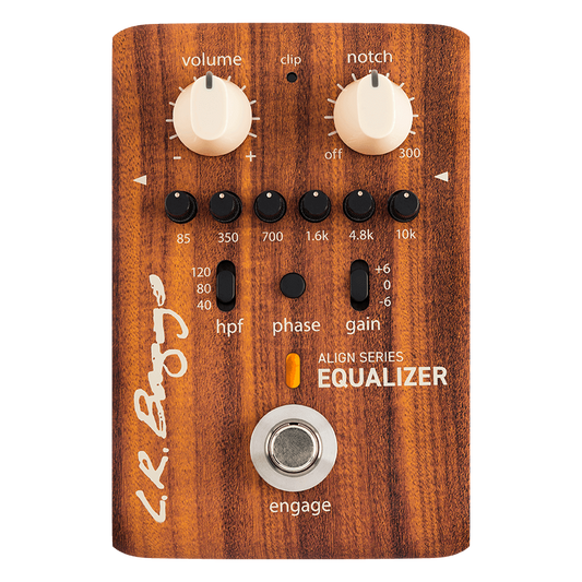 LR Baggs Align Equaliser Pedal with 6-Band EQ and Anti-Feedback Notch Filter for Acoustic Instruments