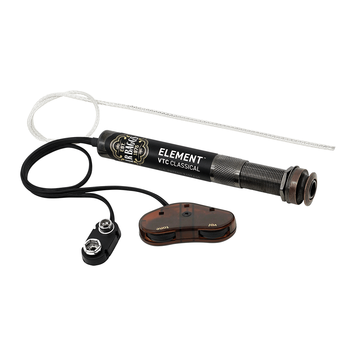LR Baggs EAS-VTC-N Element Active Pickup System for Classical Guitar with Volume and Tone Control