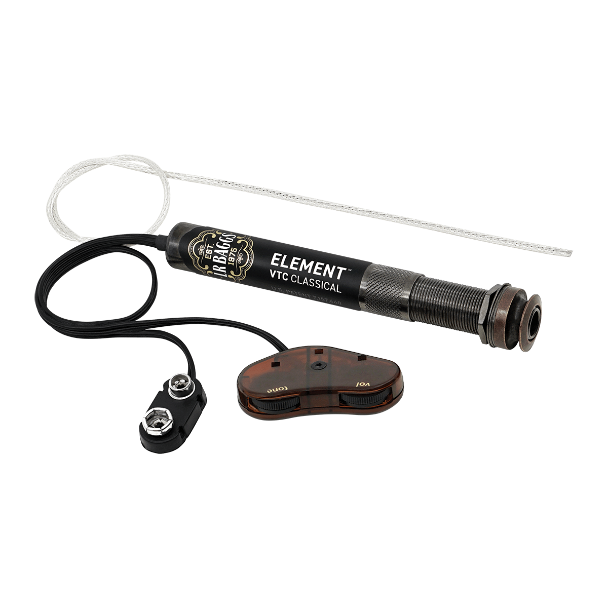 LR Baggs EASVTCNOEM Element Active Pickup System Volume & Tone Control Classical Guitar (Luthier OEM Version)