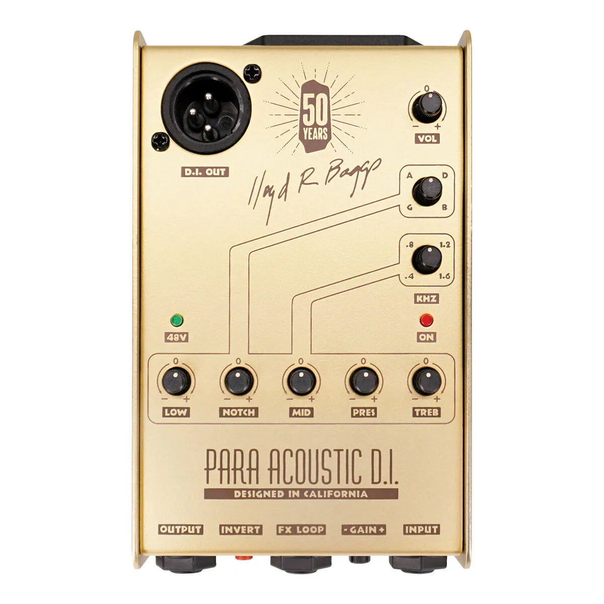 LR Baggs Para-DI Acoustic Guitar Preamp Limited Gold 50th Anniversary Edition — view 2