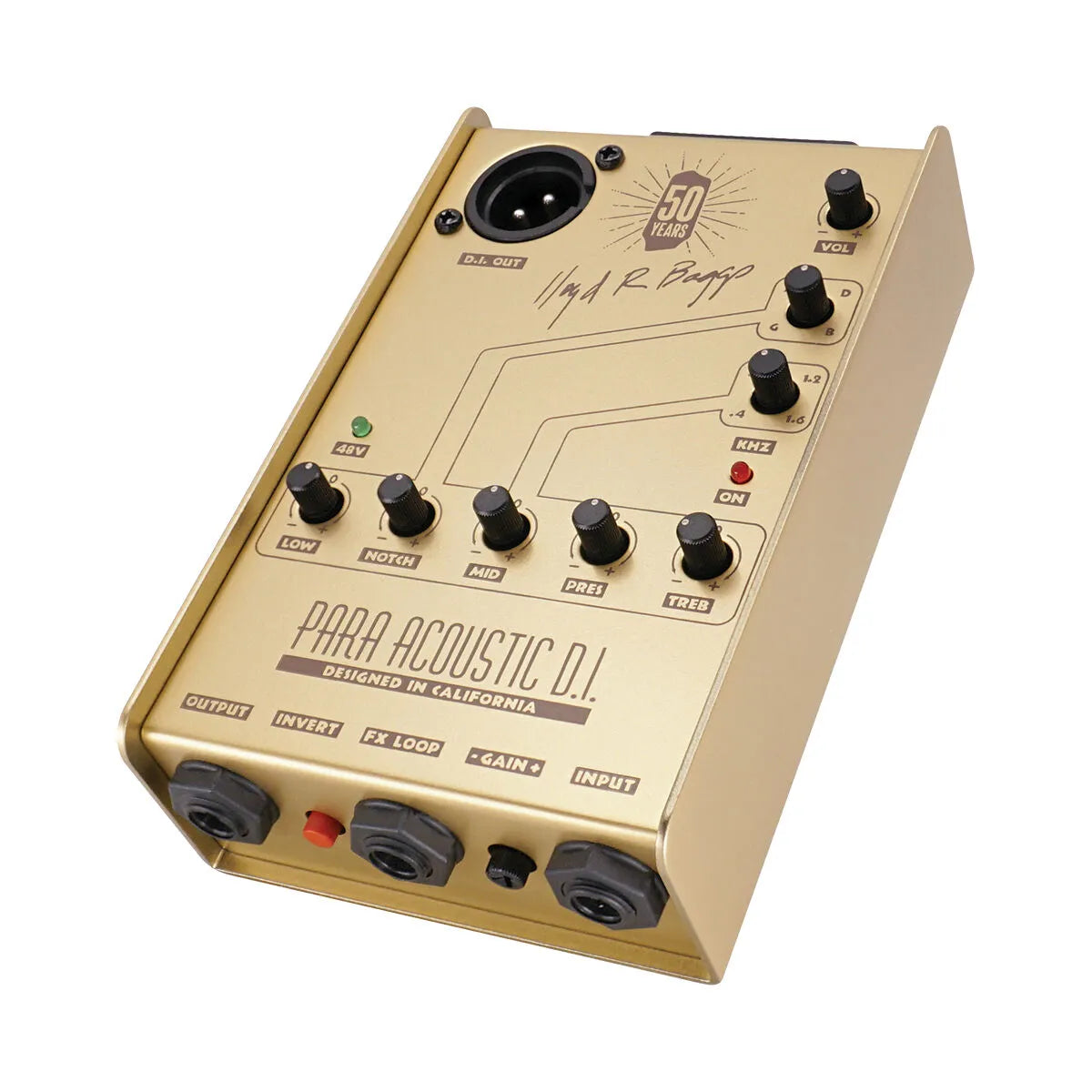 LR Baggs Para-DI Acoustic Guitar Preamp Limited Gold 50th Anniversary Edition
