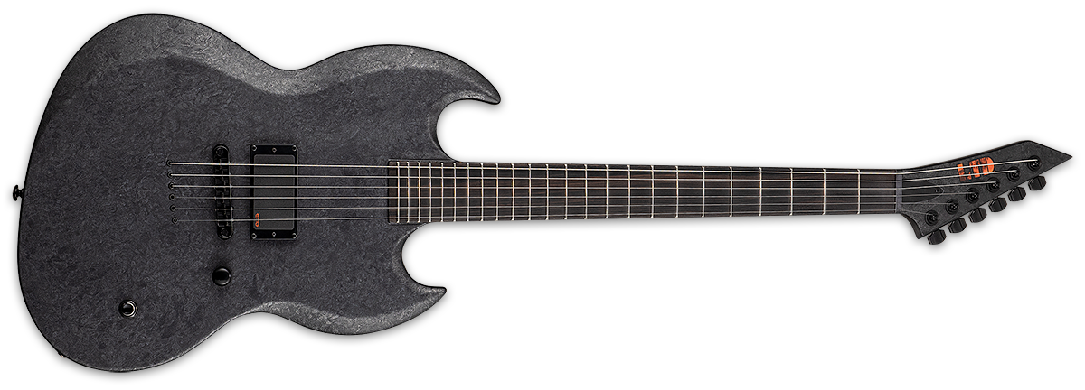 ESP LTD RM-600 Reba Meyers Signature Electric Guitar Black Marble Satin