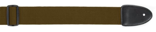 Brown Guitar Strap Standard XTR 2 Inch Poly Web Material, Leather Ends