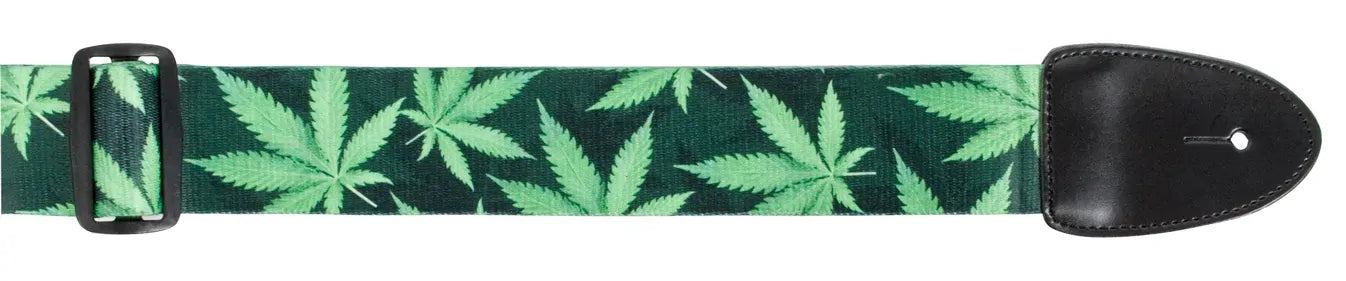 XTR 2 Inch Poly Cotton Guitar Strap - Leaf Design