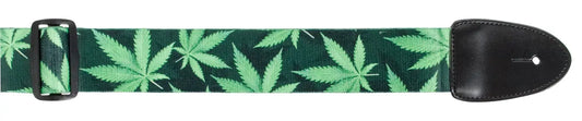 XTR 2 Inch Poly Cotton Guitar Strap - Leaf Design