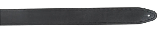 XTR 2 1/2 Inch Suede Leather Guitar Strap - Black