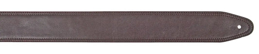 XTR 2 1/2 Inch Suede Leather Guitar Strap - Brown