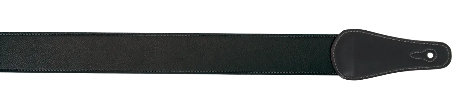 XTR 2 Inch Black Leather Guitar Strap