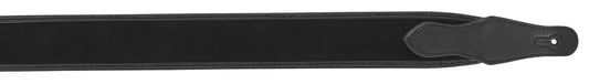 XTR Suede Leather Guitar Strap 2 6/8 Inch - Black