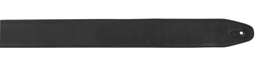 XTR 2 1/2 Inch Black Top Grain Leather Guitar Strap with Padding
