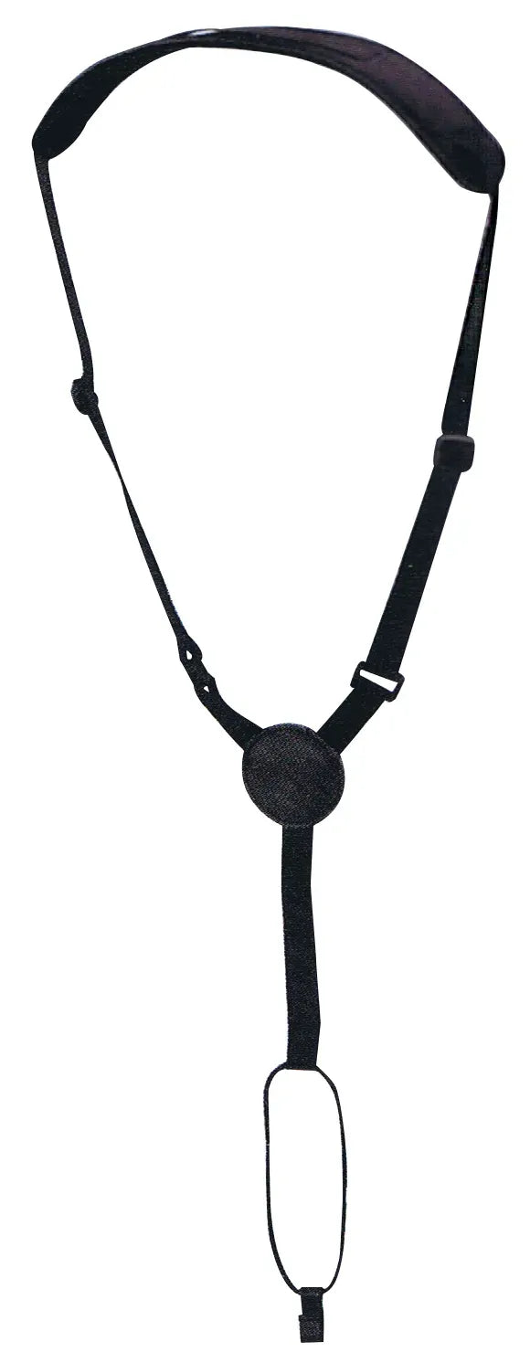 XTR LS231 Classical Guitar Strap with Leather Neck Support - Black