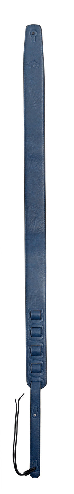 Guitar Strap - XTR 2.5 Inch Soft Garment Leather + Internal Padding Blue