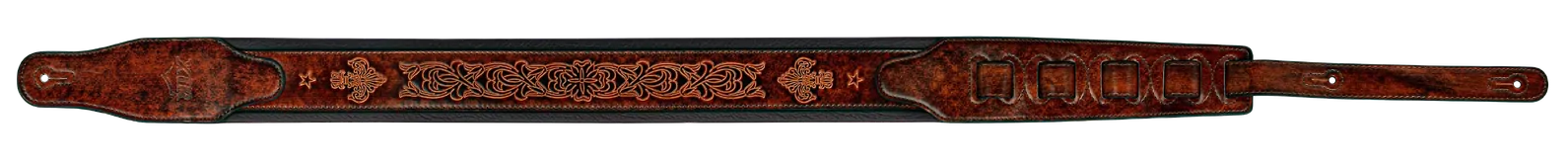 XTR 2 1/2 Inch Leather Strap - Dark Brown