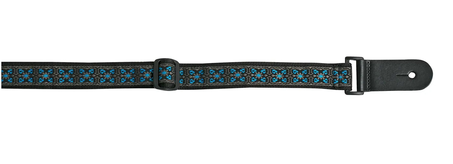 XTR Jacquard Ukulele Strap - Vintage Blue/Grey