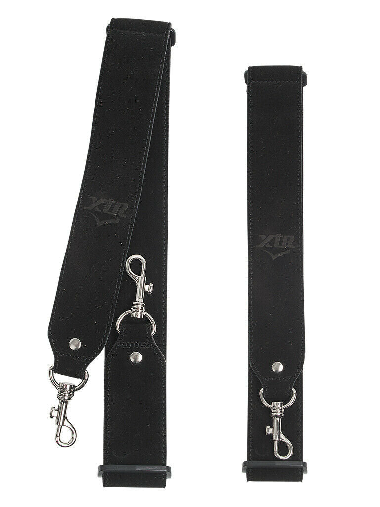 XTR Banjo Strap 2 Inch Wide Chrome Clips Adjustable Length Soft Leather