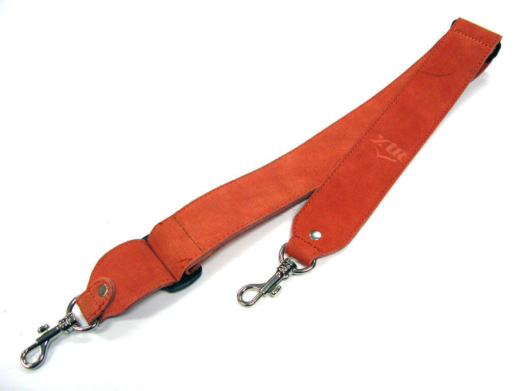 XTR Banjo Strap 2 Inch Wide Chrome Clips Adjustable Length Soft Leather