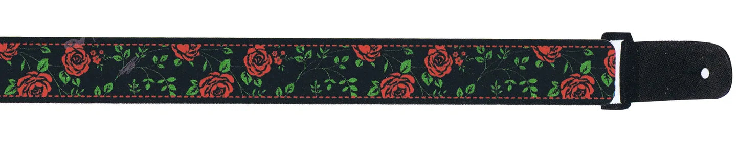 Xtreme 2 Rose Jacquard Weave Guitar Strap