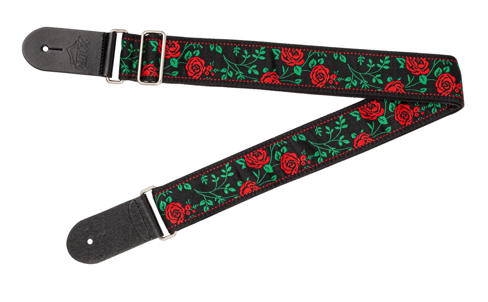 Xtreme 2 Rose Jacquard Weave Guitar Strap — view 2