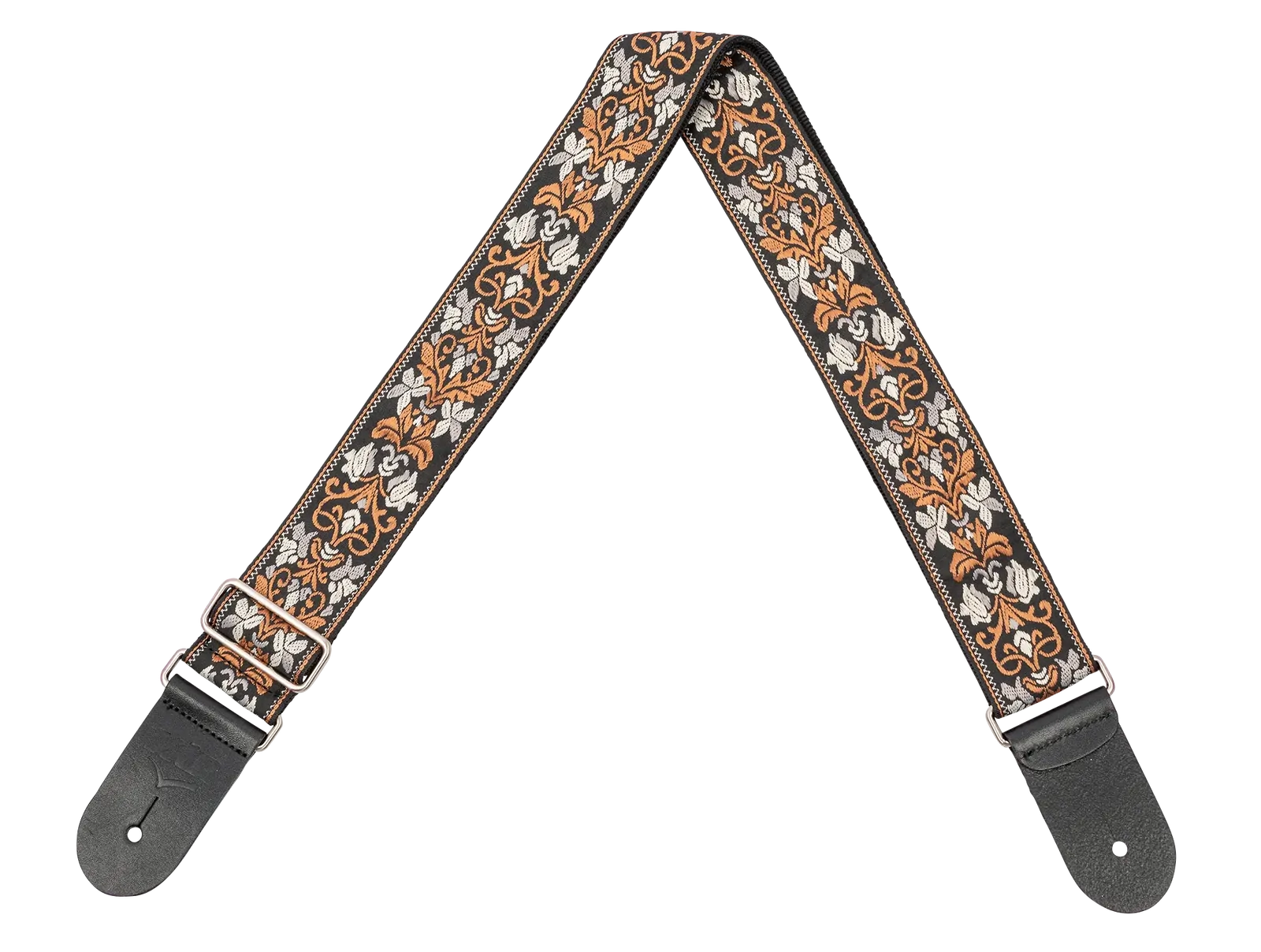 XTR 2in Jacquard Weave Vintage Floral Pattern Guitar Strap