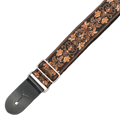 XTR LS363 2in Jacquard Weave Vintage Floral Guitar Strap — view 2