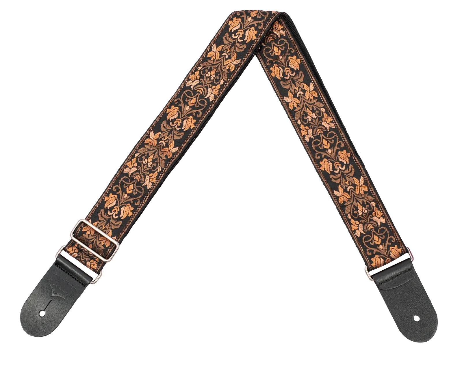 XTR LS363 2in Jacquard Weave Vintage Floral Guitar Strap