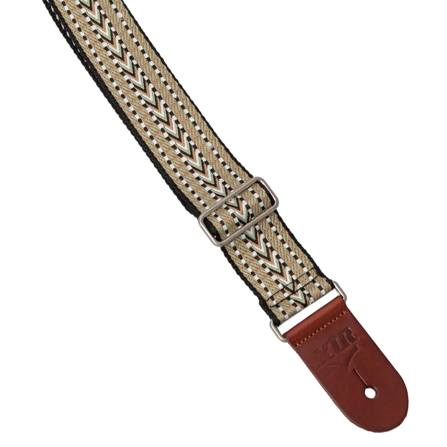 XTR 2 inch Woven Guitar Strap - Vintage Faded Green — view 2
