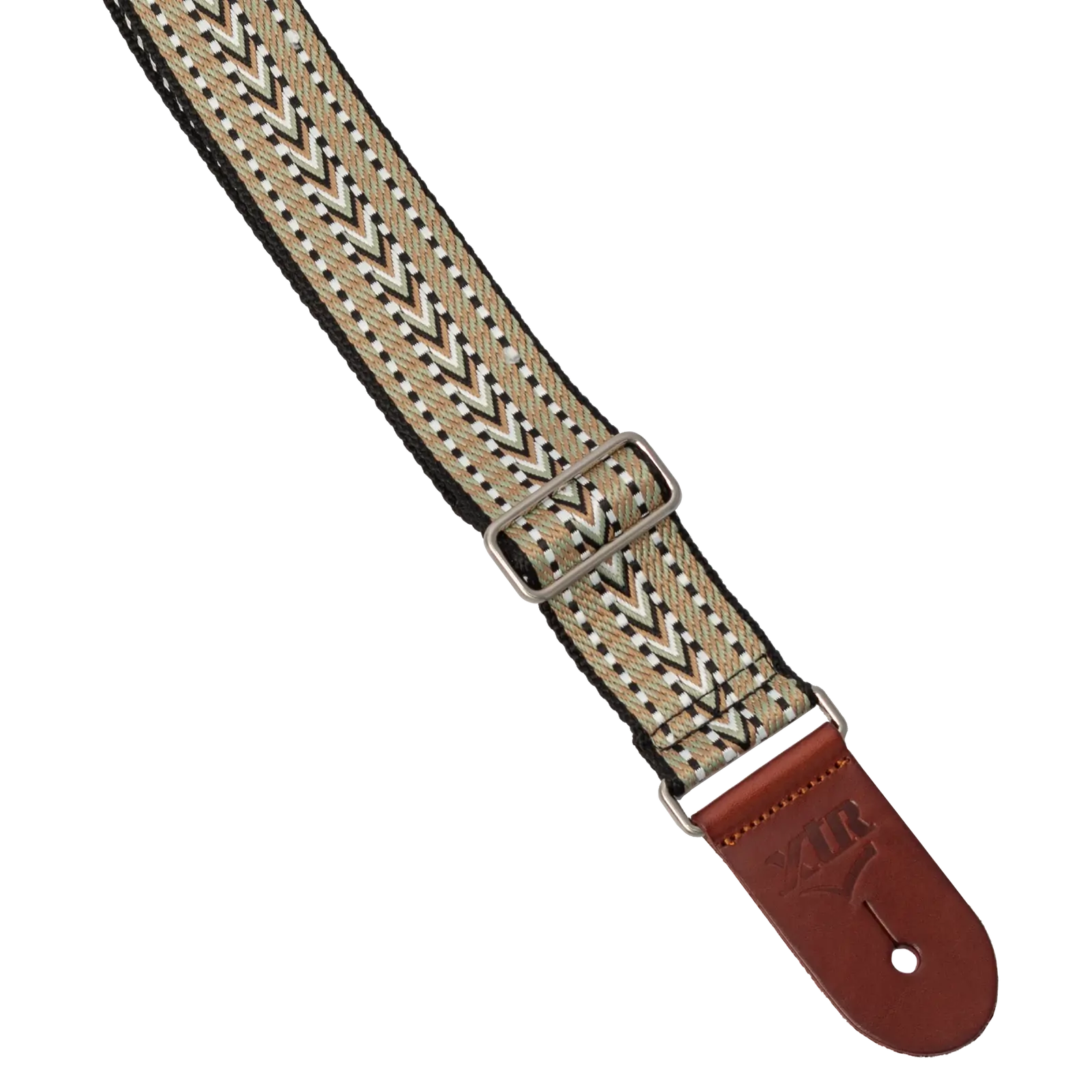 XTR 2 inch Woven Guitar Strap - Vintage Faded Green — view 2
