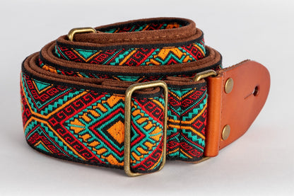 XTR Diamond pattern 2 inch deluxe guitar strap. Diamond pattern. — view 3