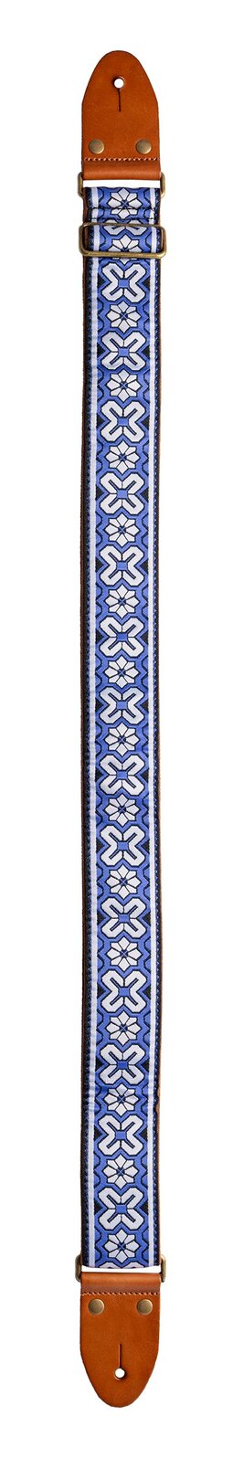 XTR Blue 2 inch deluxe guitar strap. Blue. — view 2