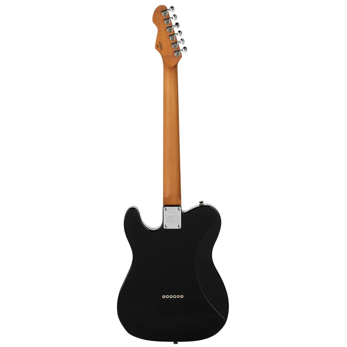 Levinson Sceptre Arlington Std Single Cutaway Electric Guitar Black with Maple Board — view 3