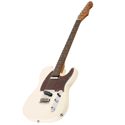 Levinson Sceptre Arlington Std Single Cutaway Electric Guitar Olympic White SS Indian Laurel Board LSA1-OWH — view 2