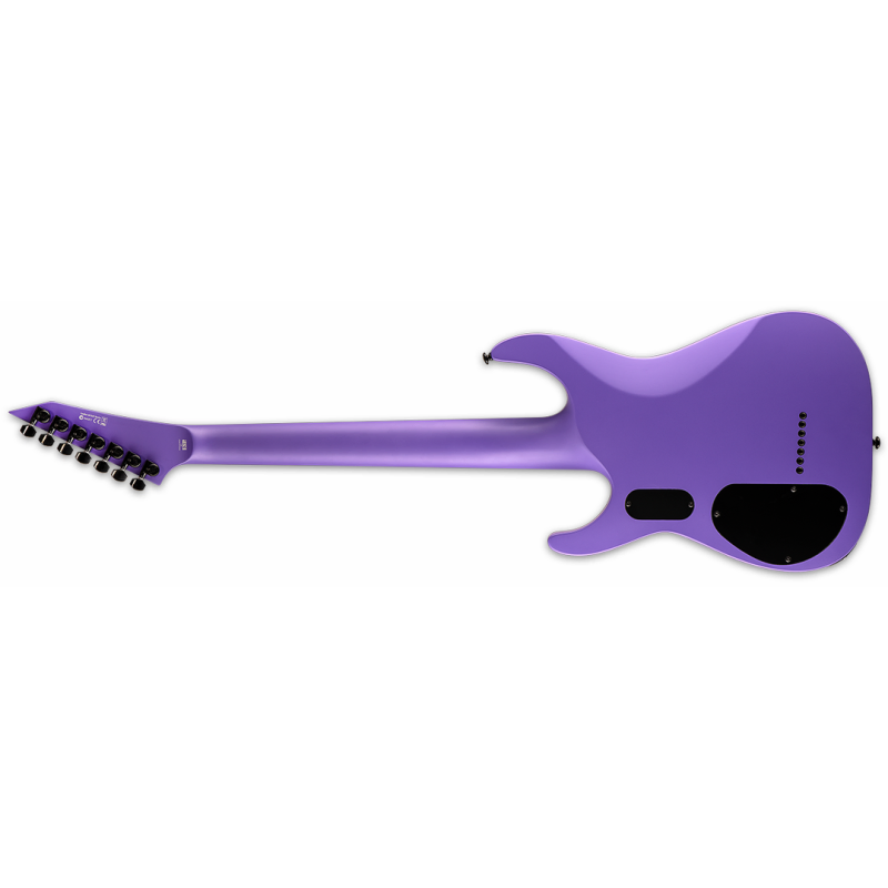 LTD SC-607 Baritone Guitar Purple Satin Finish with Fishman Fluence SRC Pickups — view 3