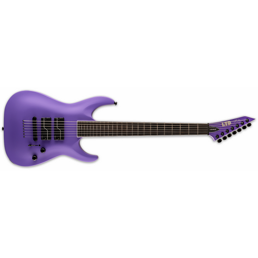 LTD SC-607 Baritone Guitar Purple Satin Finish with Fishman Fluence SRC Pickups