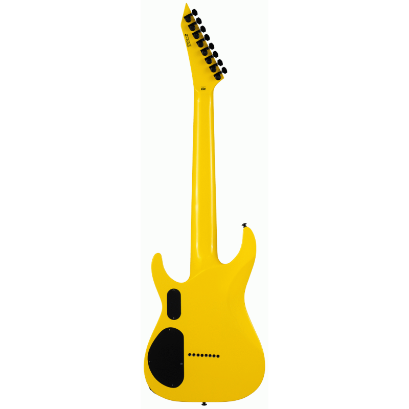 LTD SC-608 Baritone 8-String Guitar Yellow with Fishman Fluence Pickups and Hardshell Case — view 2