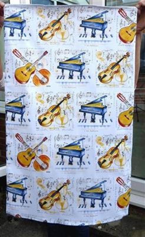 Little Snoring Tea Towel - Classical Instruments Design