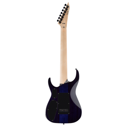LTD Signature Series SH-7 EverTune 7 String Guitar See Thru Purple with Fishman Fluence Pickups and Glow-in-the-Dark Side Markers — view 2