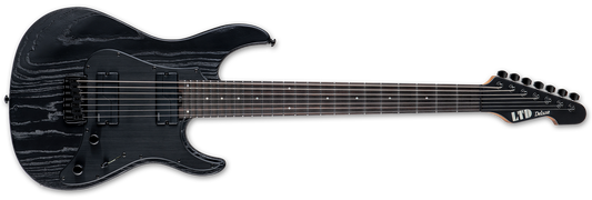 ESP LTD SN-1007HT 7 String Baritone Electric Guitar Black Blast