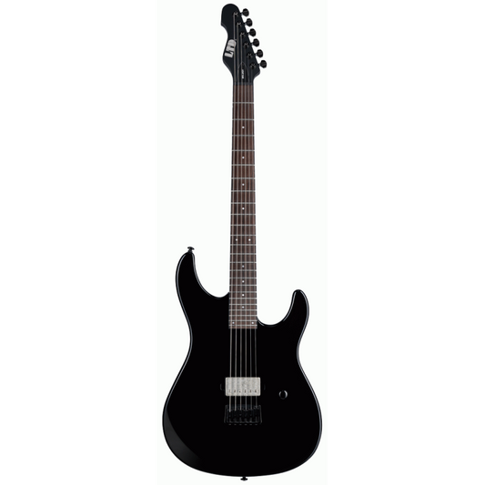 ESP LTD SN-201HT Electric Guitar, Gloss Black Finish, Mahogany Body, Maple Neck, 24 Extra-Jumbo Frets, ESP LH-150B Pickup