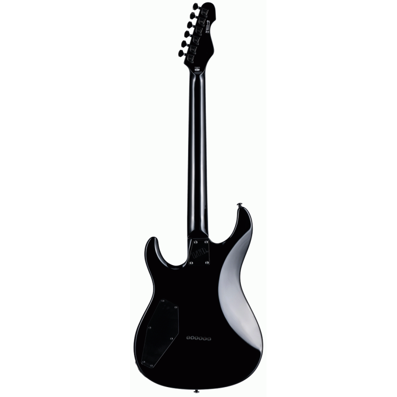 ESP LTD SN-201HT Electric Guitar, Gloss Black Finish, Mahogany Body, Maple Neck, 24 Extra-Jumbo Frets, ESP LH-150B Pickup — view 2