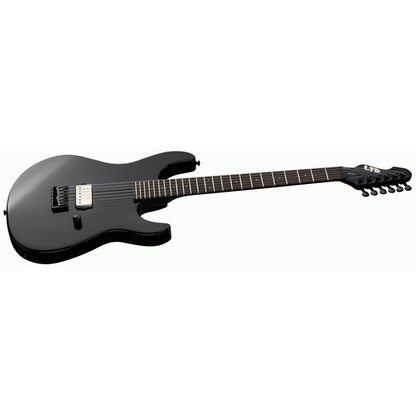 ESP LTD SN-201HT Electric Guitar, Gloss Black Finish, Mahogany Body, Maple Neck, 24 Extra-Jumbo Frets, ESP LH-150B Pickup — view 3